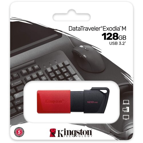 Флеш Диск Kingston 128Gb DataTraveler Exodia M DTXM/128GB USB3.0