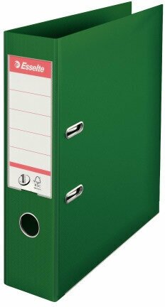 Папка-регистратор Esselte №1 Power, пластик, 75 мм, зеленый (комплект 3 штуки)
