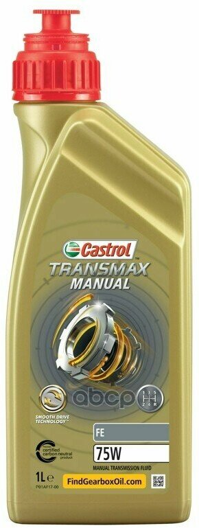 Трансмиссионное Масло Castrol Transmax Manual Fe 75W 1Л 15D7ea Castrol арт. 15D7EA