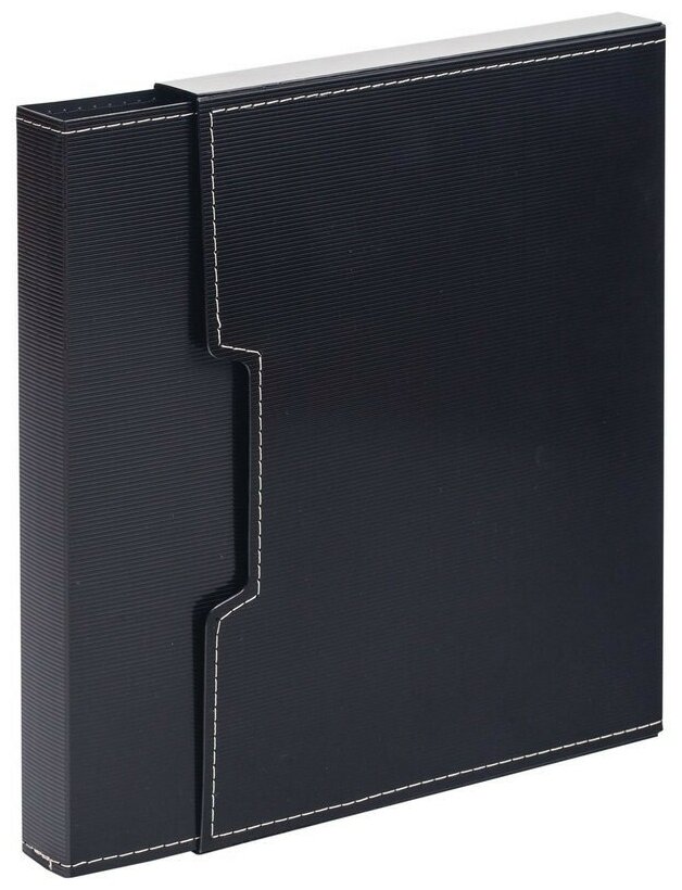 Папка файловая на 100 файлов Attache A4 35 мм черная в коробе (толщина обложки 1 мм) 273416
