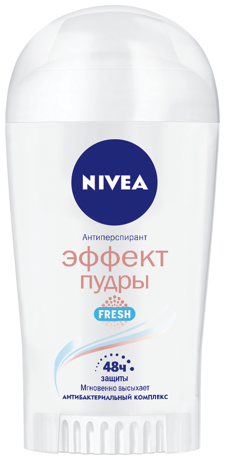 NIVEA Антиперспирант Эффект пудры Fresh, стик, 40 мл, 85 г, 1 шт.