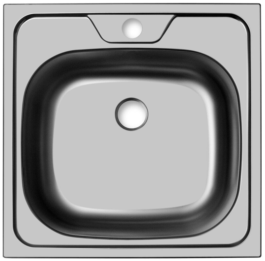 Врезная кухонная мойка UKINOX Classic CLM 480.480-4C 0C, 48х48см, нержавеющая сталь