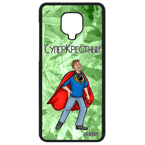 фото Чехол для redmi note 9 pro, "суперкрестный" комикс крестины utaupia