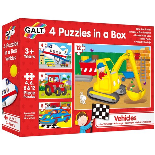 Пазл Galt 4 Puzzles in a Box Vehicles (1004009)