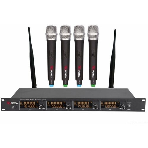 VOLTA US-4 725806226655201049021 Микрофонная радиосистема с четырьмя ручными микрофонами U 3127500₽