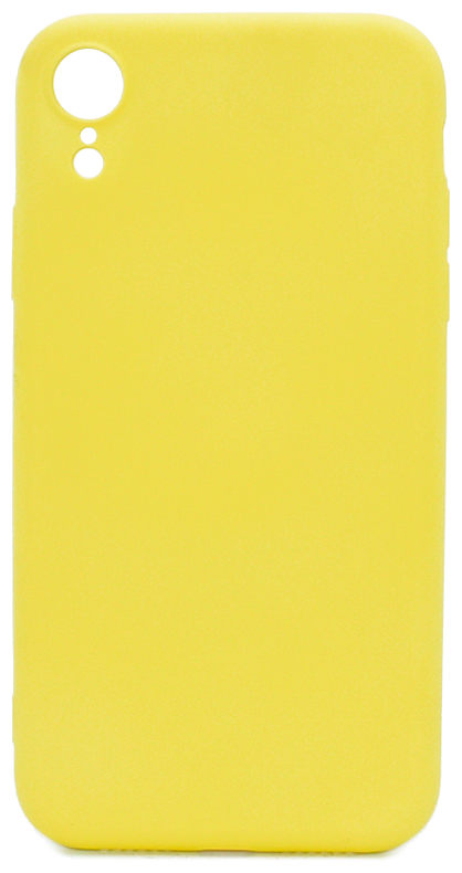 Силиконовый лимонный чехол Soft Touch для iPhone XR