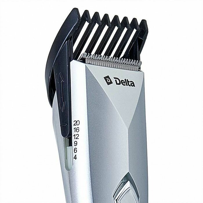 Машинка для стрижки волос DELTA аккумуляторная, серебро - фотография № 3