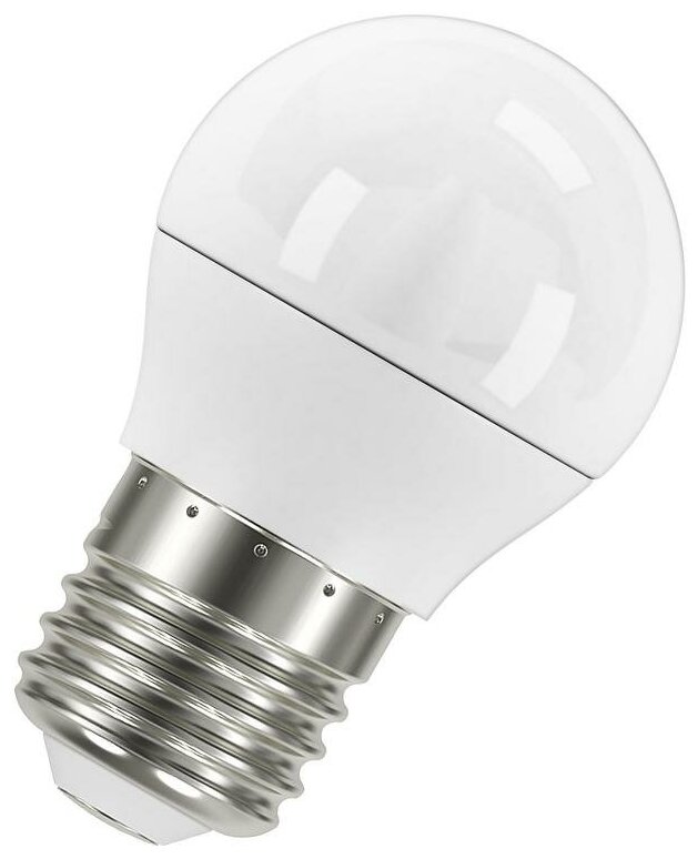 Лампа светодиодная LED 7 Вт E27 4000К 560Лм шарик 220 В (замена 60Вт) 4058075579835 LEDVANCE