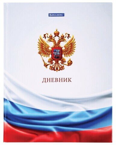 Дневник 1-11 класс 40 л, твердый, BRAUBERG, ламинация, цветная печать, российского ШКОЛЬНИКА-4, 106052