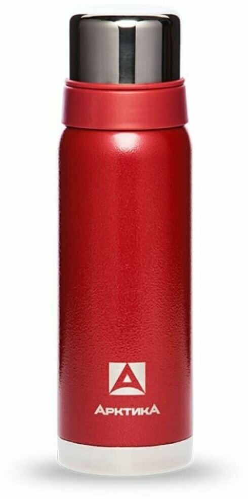 Термос бытовой вакуумный для напитков Арктика 750 мл, 106-750 - Красный - фотография № 3