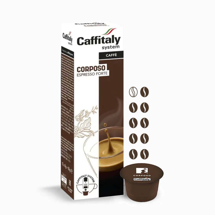 Кофе в капсулах Caffitaly System Ecaffe Corposo, 30 капсул, для Paulig, Luna S32, Maia S33, Tchibo, Cafissimo