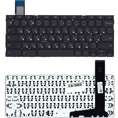 Клавиатура для ноутбука Asus Chromebook C300 черная шлейф для матрицы asus c300ma c300sa p n dd00c8alc010