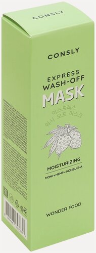 Изображение товара Маска-экспресс для интенсивного увлажнения, WONDER FOOD NONI, HEMP AND KOMBUCHA TEA MOISTURIZING EXPRESS WASH-OFF MASK, Consly, 50 мл