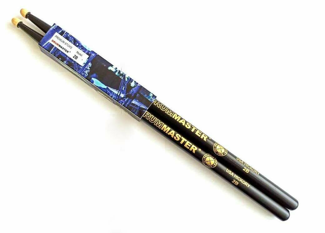 Барабанные палочки DRUMMASTER 2B BLACK&GOLDEN