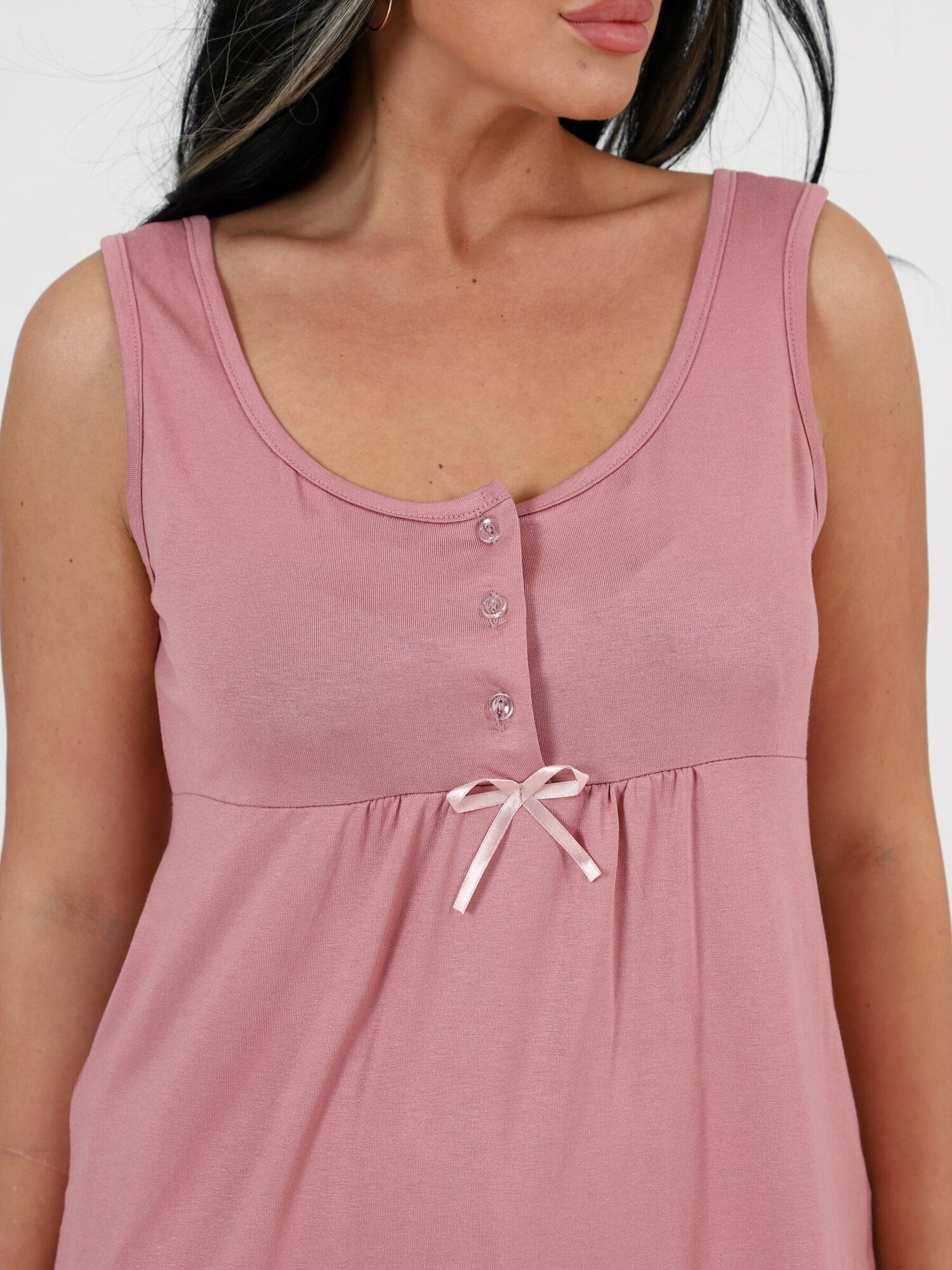 Пижама IvCapriz, майка, шорты, без рукава, пояс на резинке, трикотажная, без карманов, размер 62, розовый - фотография № 7