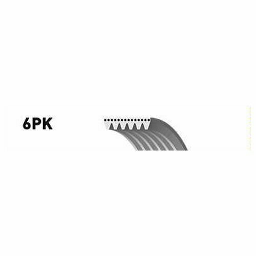 Ремень поликлиновой Gates 6PK2870 для Jeep Cherokee (2001-2008), Pontiac Grand AM (1984-1991)