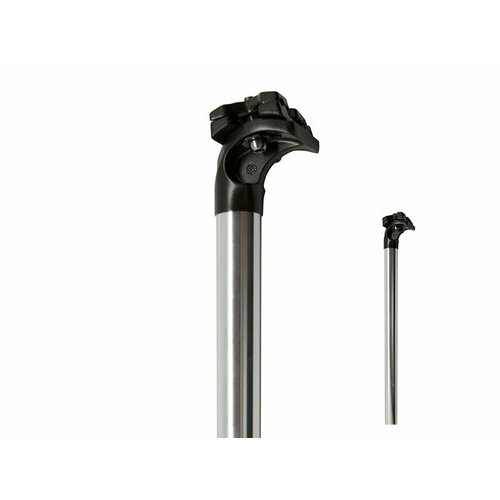 фото Promax штырь подседельный sp-279 алюм, d:25,4 х l:400мм, смещение 25мм, 2 болта, серебристый