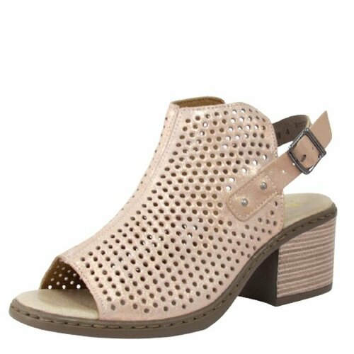 фото Босоножки rieker, размер 38, розовый