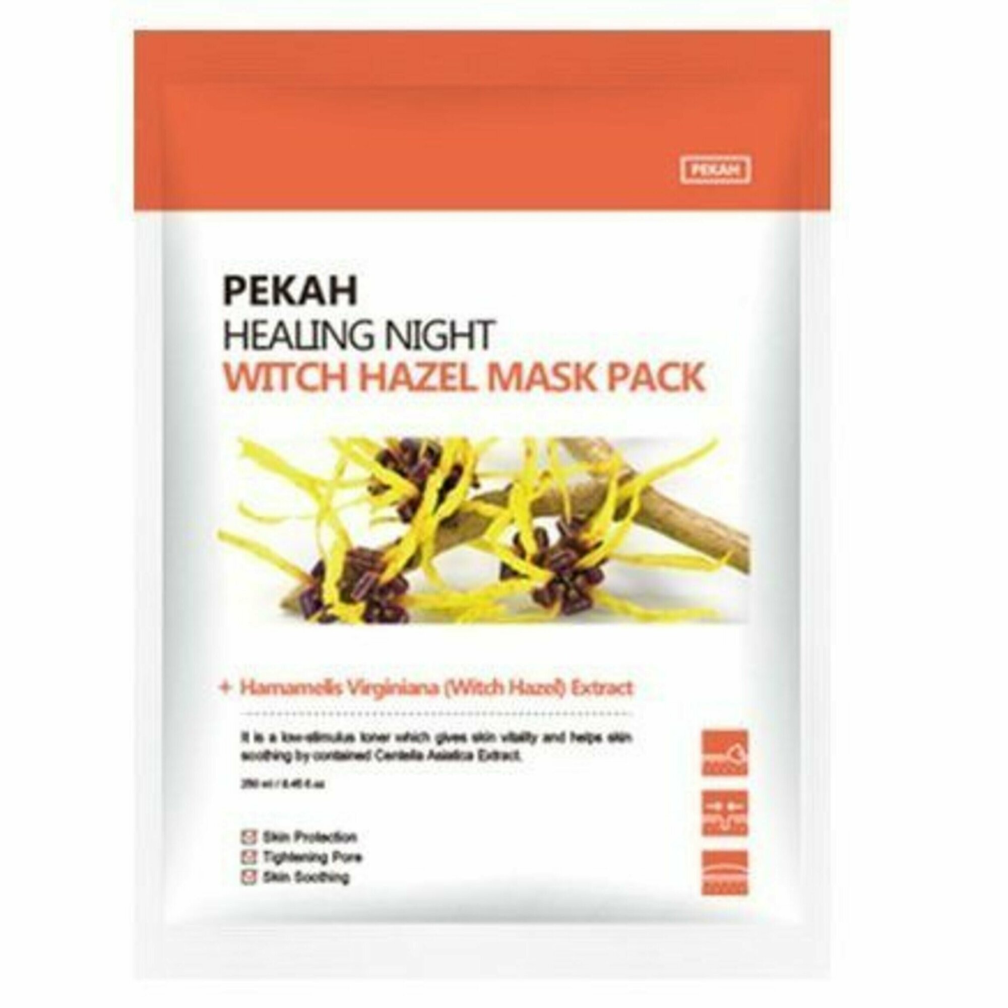 Маска для лица Pekah Healing night Вечерняя восстанавливающая с экстрактом гамамелиса, 25 мл - фото №6