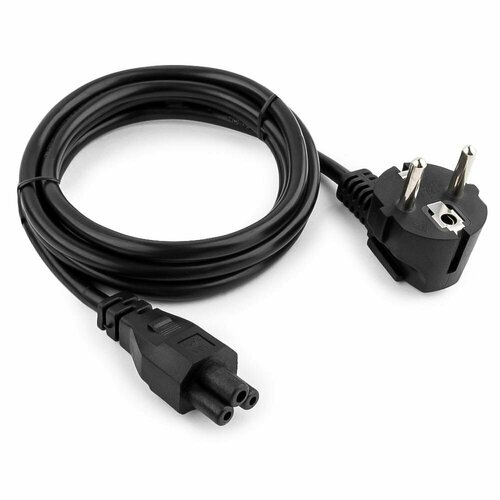 фото Кабель cablexpert cee 7/7 - iec c5 (pc-186-ml12), площадь сечения 0.75 кв. мм, длина 1.8 м, черный