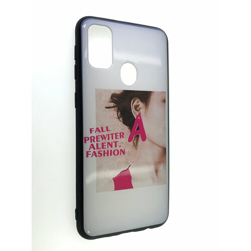 Чехол Мобильная Мода для Samsung Galaxy M21/M30s Накладка силиконовая с зеркальным рисунком девушки
