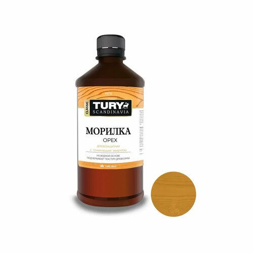 Морилка для дерева TURY 00002004580 0.5 л цвет орех