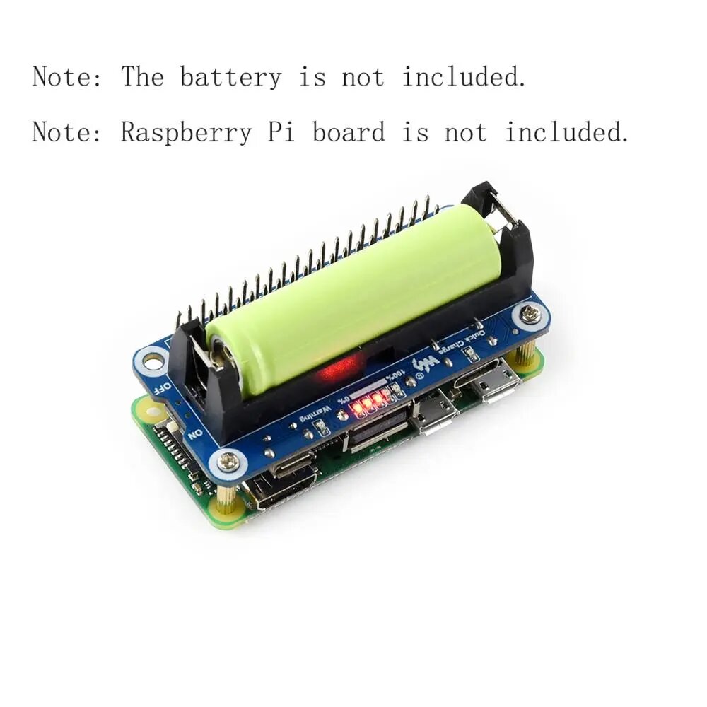 Аккумуляторный модуль питания Waveshare для Raspberry Pi Zero