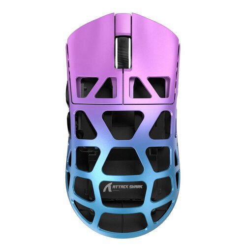 Мышь Attack Shark R3 8 кГц из магниевого сплава датчик PixArt PAW3395 до 26000 точек на дюйм Purple-Blue 789000₽