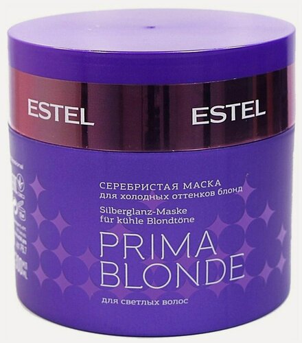 Изображение товара ESTEL Prima Blonde Серебристая маска для холодных оттенков блонд, 300 мл, банка