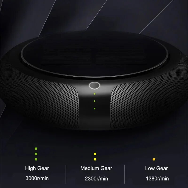 Xiaomi YOUPIN Автомобильный очиститель воздуха с солнечной зарядкой, Черный — фото 1