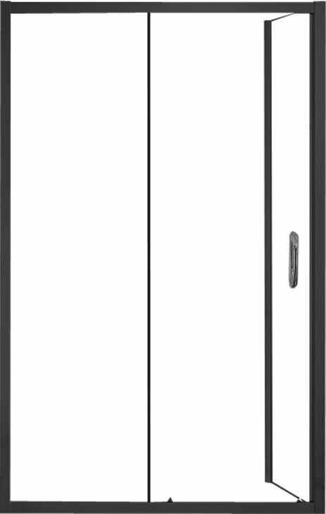 Душевой уголок Azario Milton 1131 120x80 B L, чёрный, AZ-ND1131-L 1200 BLACK