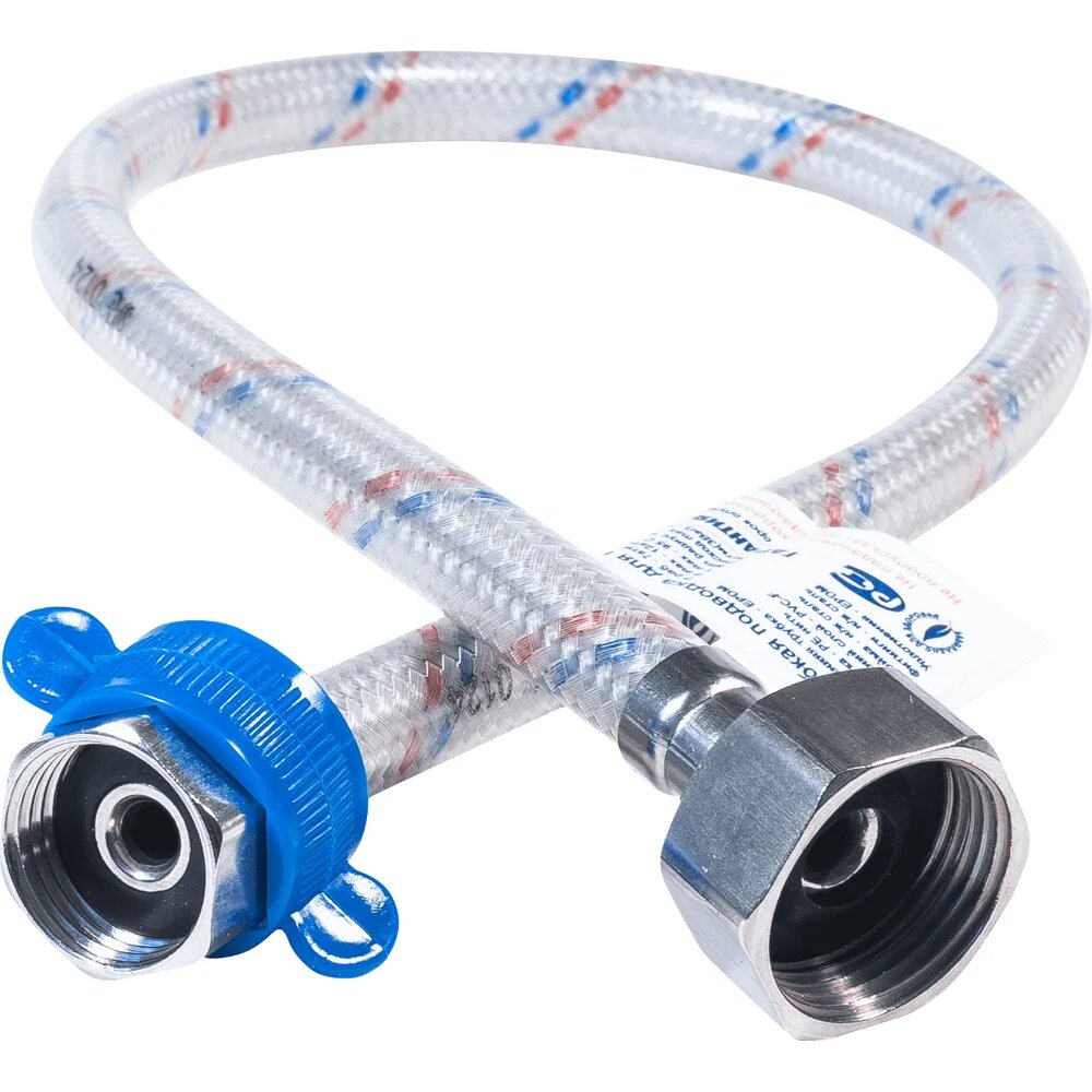 Гибкая подводка для воды ЦС нейлон 1/2”Г х 3/4