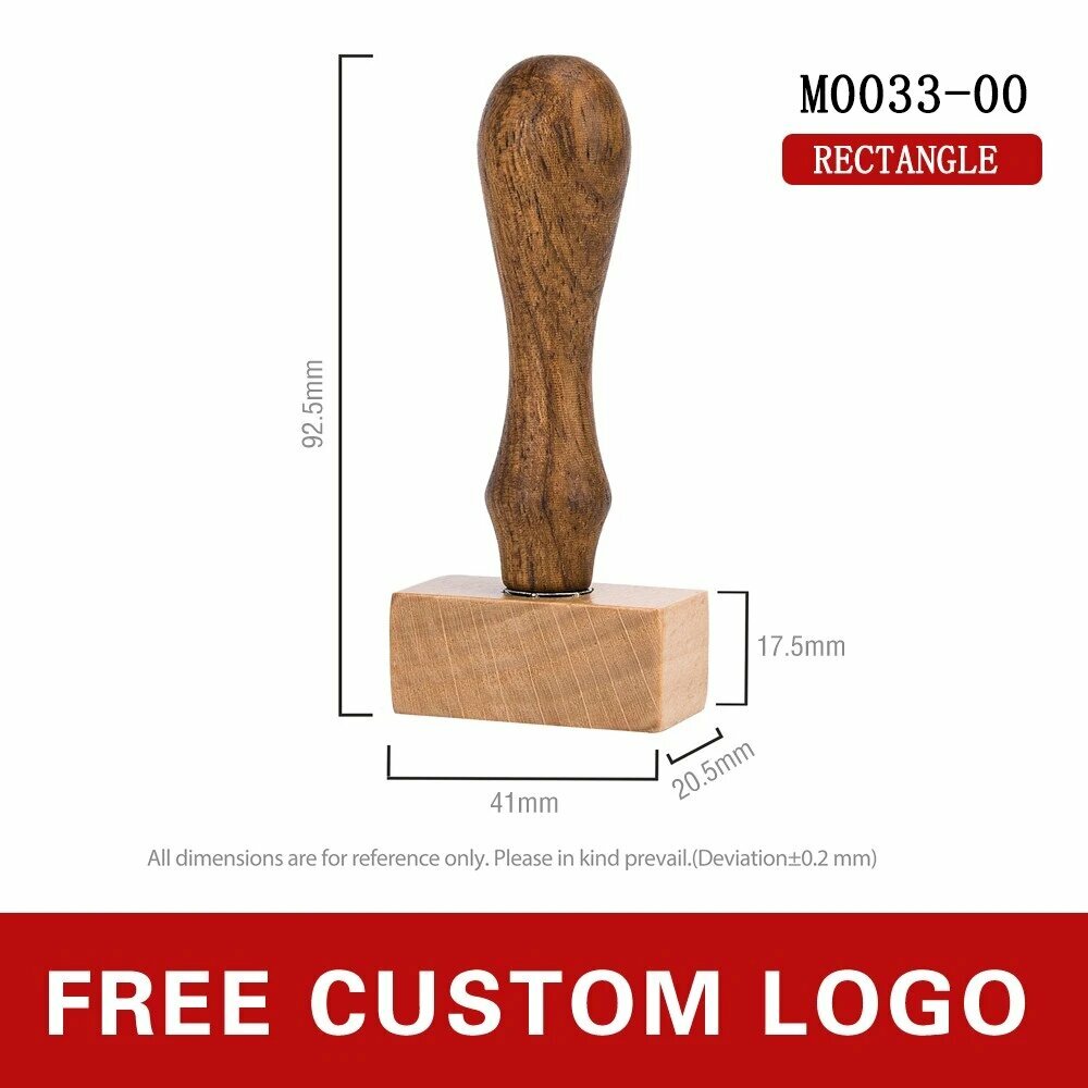 Деревянный штамп прямоугольный 20X40 Gift Box