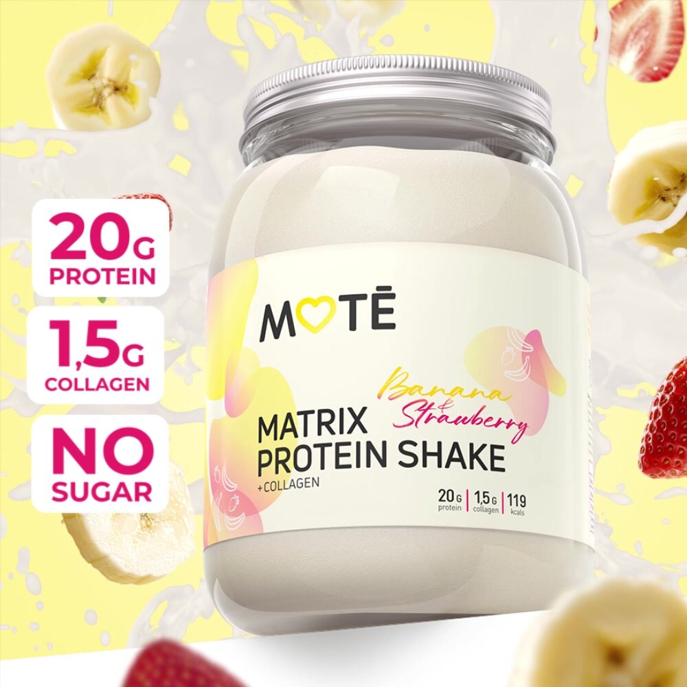 Mote / Matrix Protein Shake / Комплексный Протеин с Коллагеном Белковый коктейль Для девушек Фраппе — фото 1
