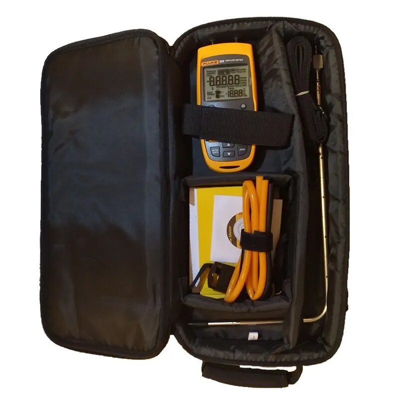 100% подлинный микромометр Fluke 922, HVAC, измеритель воздушного потока, дифференциальное давление/возврат/скорость, FLUKE 922 KIT