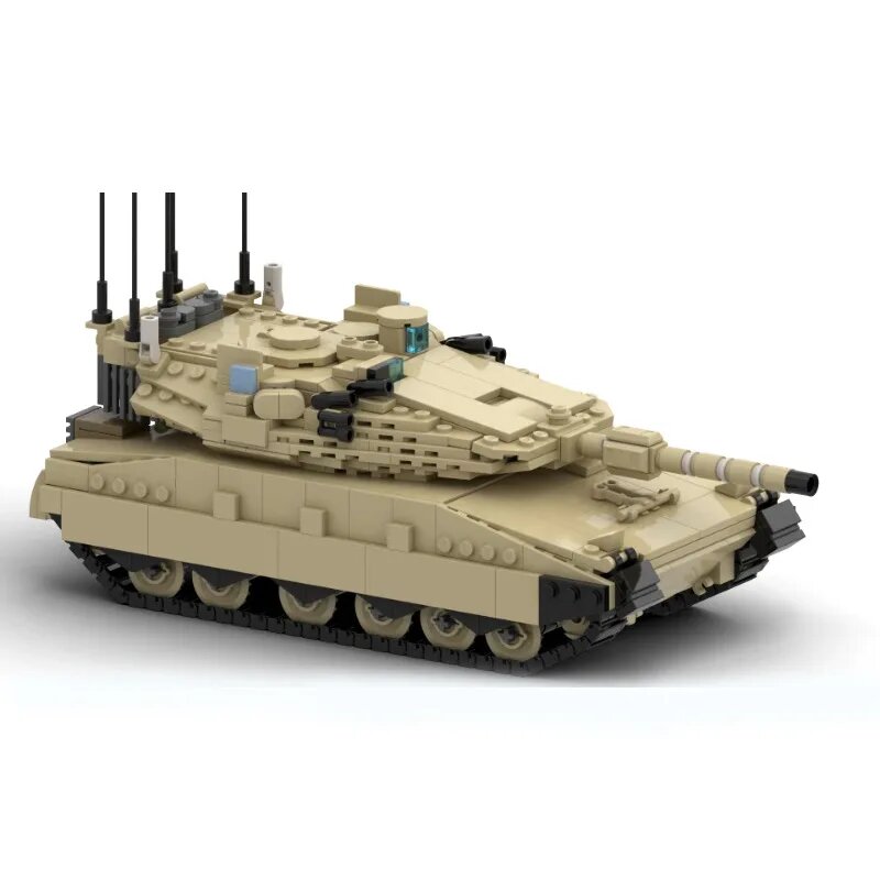 Лидер продаж, военный 2 мировая война, Леопардовый 2 танк Merkava MK4, строительные блоки, армейский солдат, оружие, панцер, тяжелые танки, городские блоки, Детские Взрослые, mk4, Унисекс — фото 1
