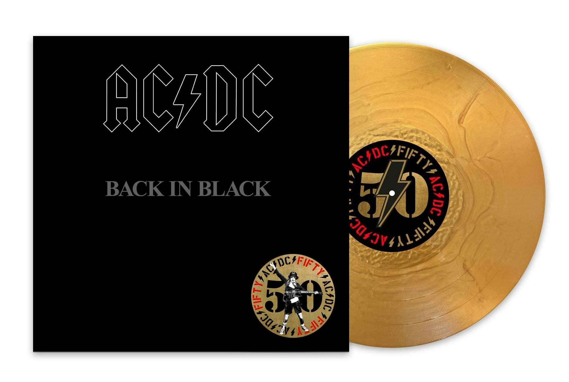 AC/DC - Back In Black (Limited 50th Anniversary Edition, Gold Vinyl LP)