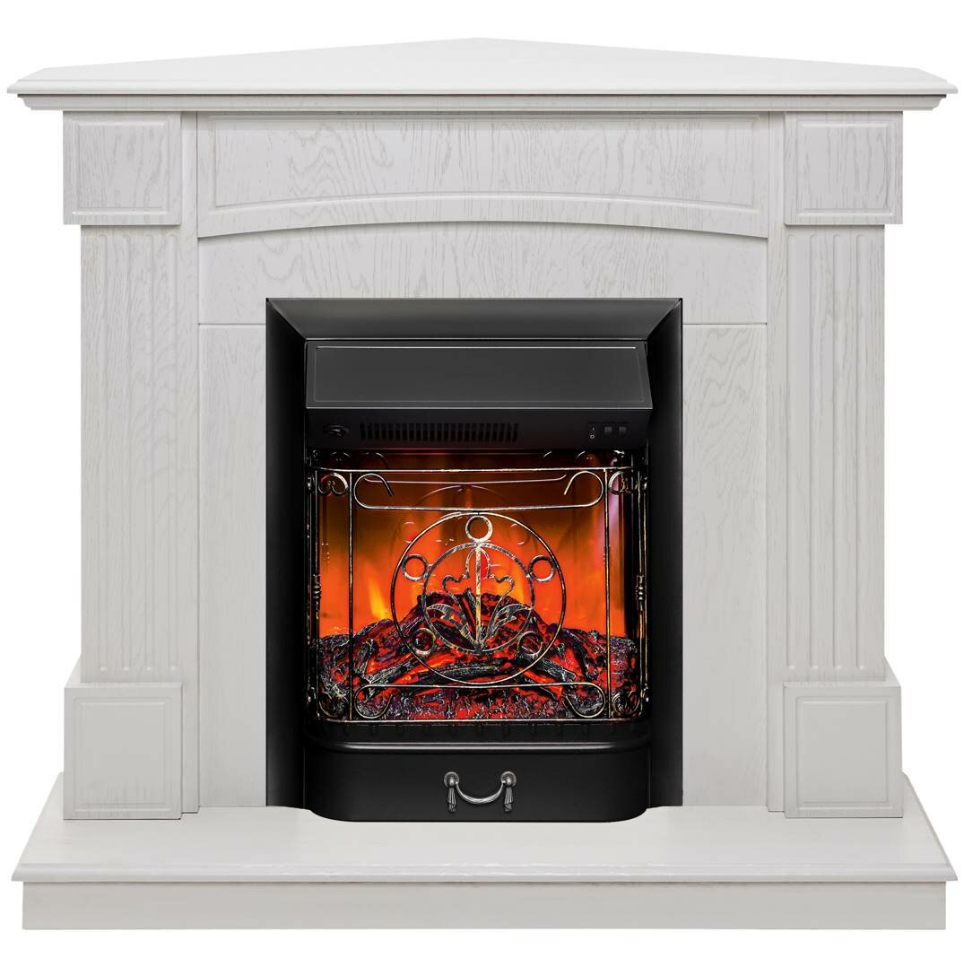 Камин RealFlame Andrea Corner WT с очагом Majestic Lux Black