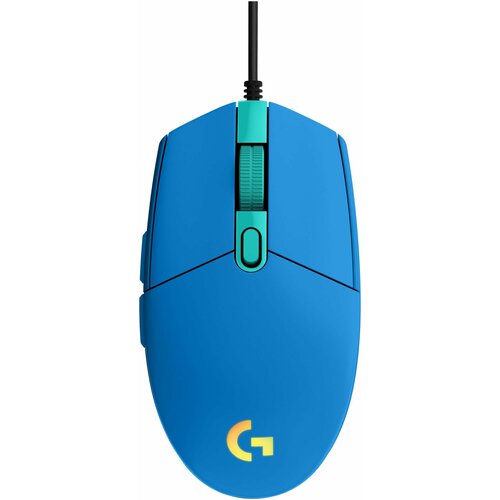 Оптическая игровая мышь Logitech G G102 Lightsync синий 1900₽
