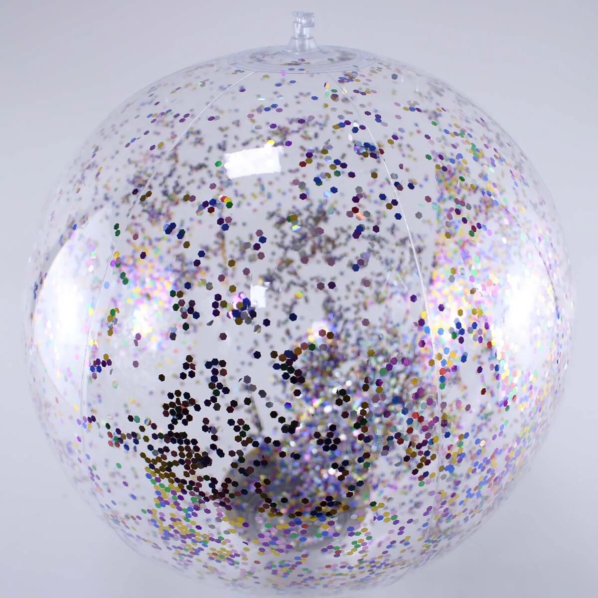 Надувной прозрачный шарик с блестками YHZNXH Серебристый 40cm