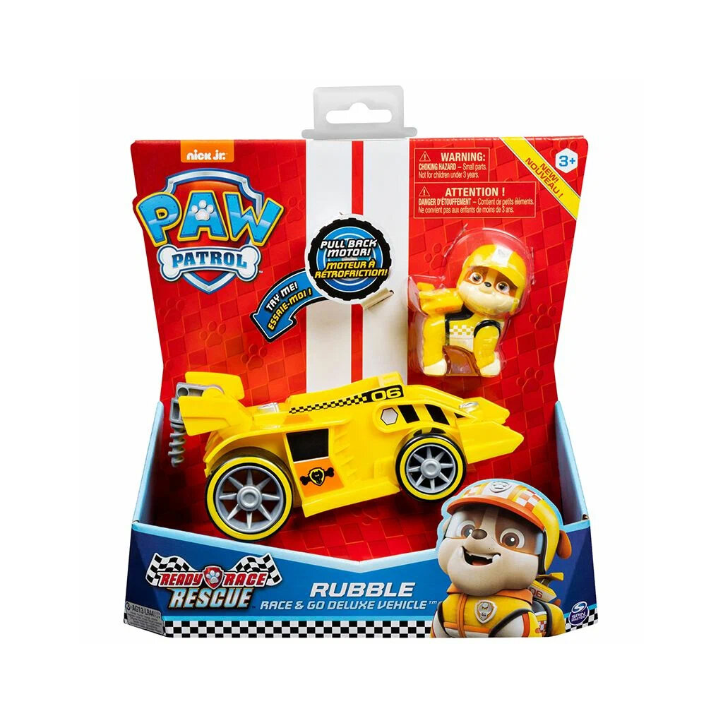Spin Master Nickelodeon Paw Patrol Ready Race Rescue Rubble / Роскошное звуковое транспортное средство игрушка