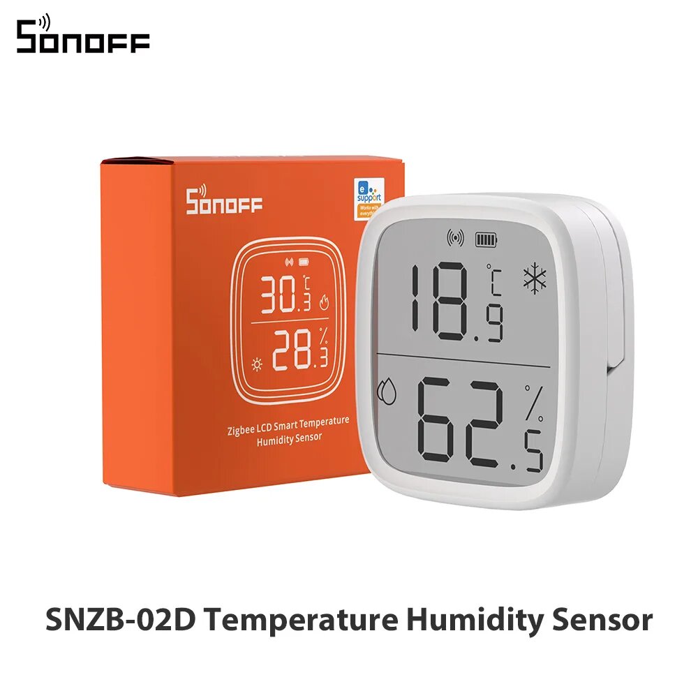 SONOFF SNZB-02D датчик температуры и влажности