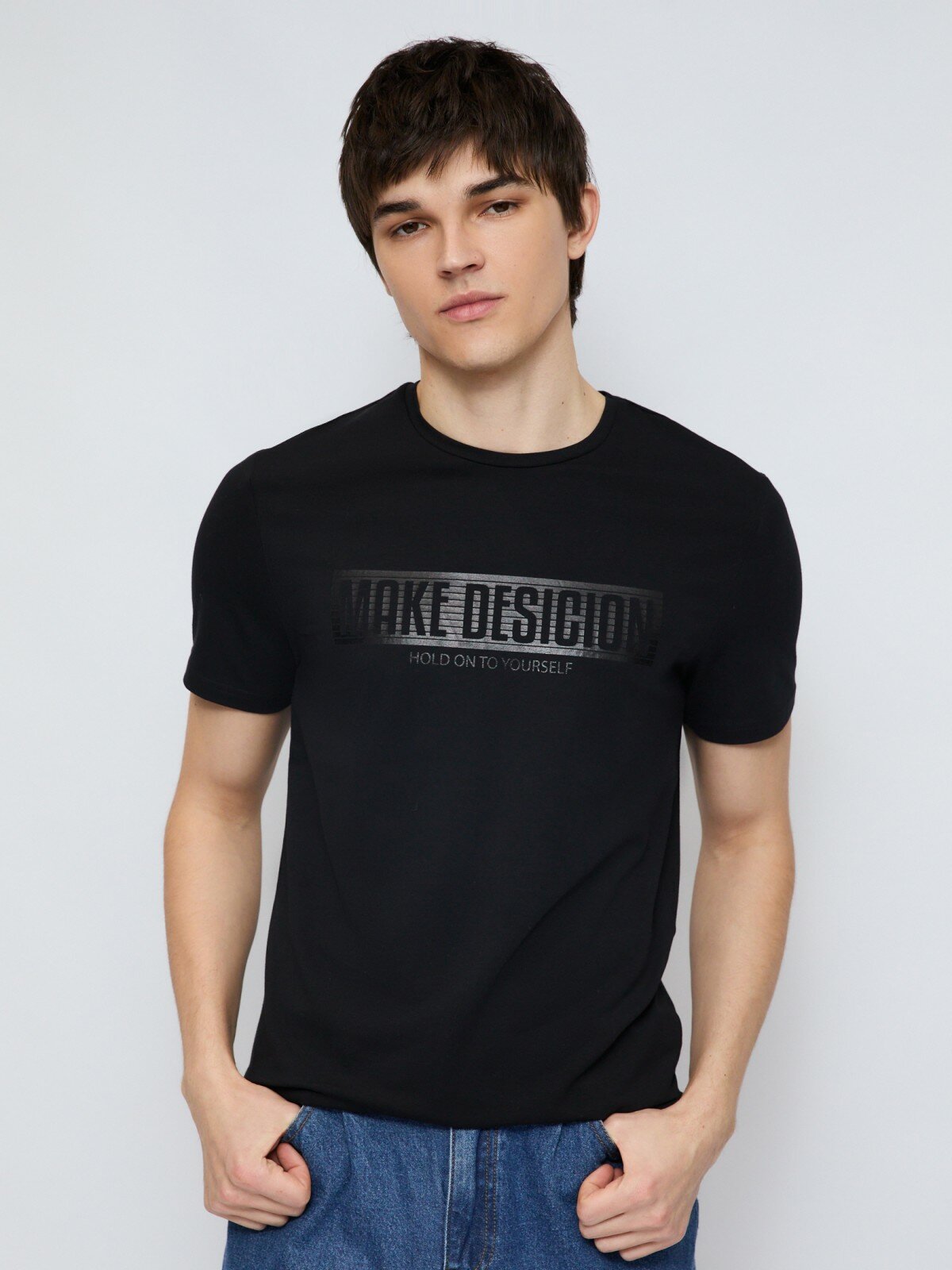 Футболка Zolla, размер XL, черный