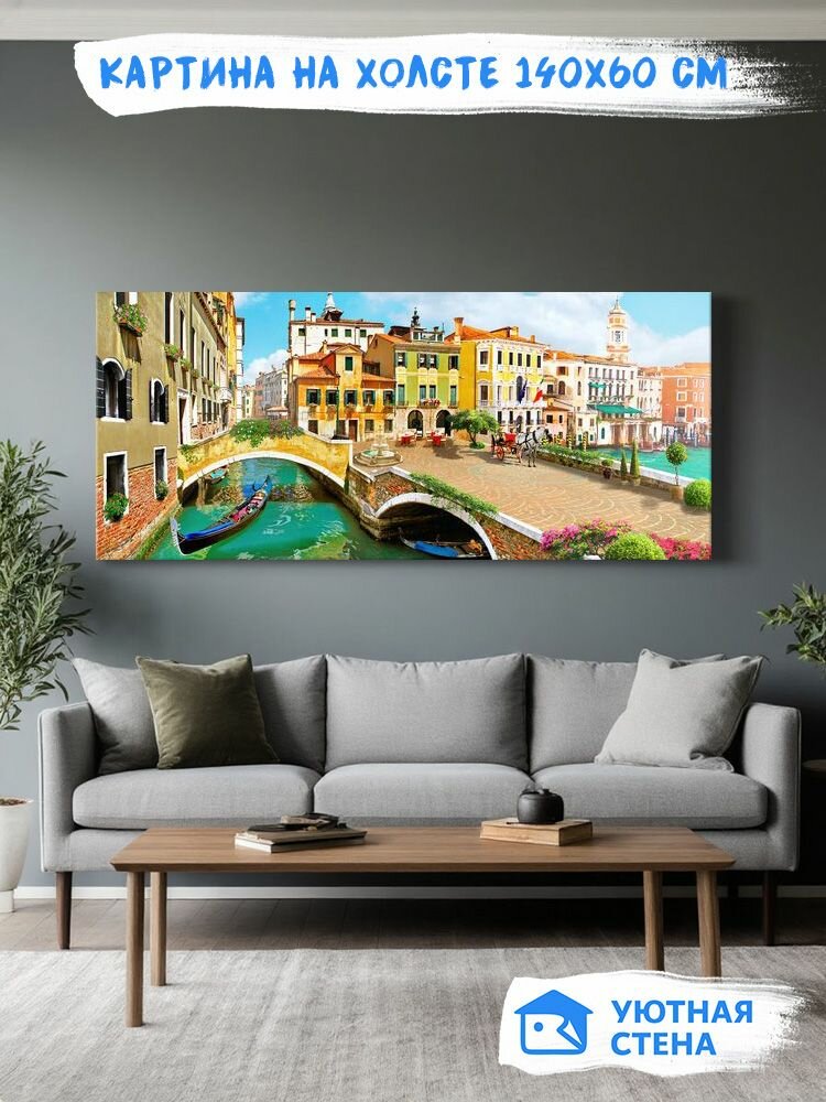 Картина на натуральном холсте Уютная стена 