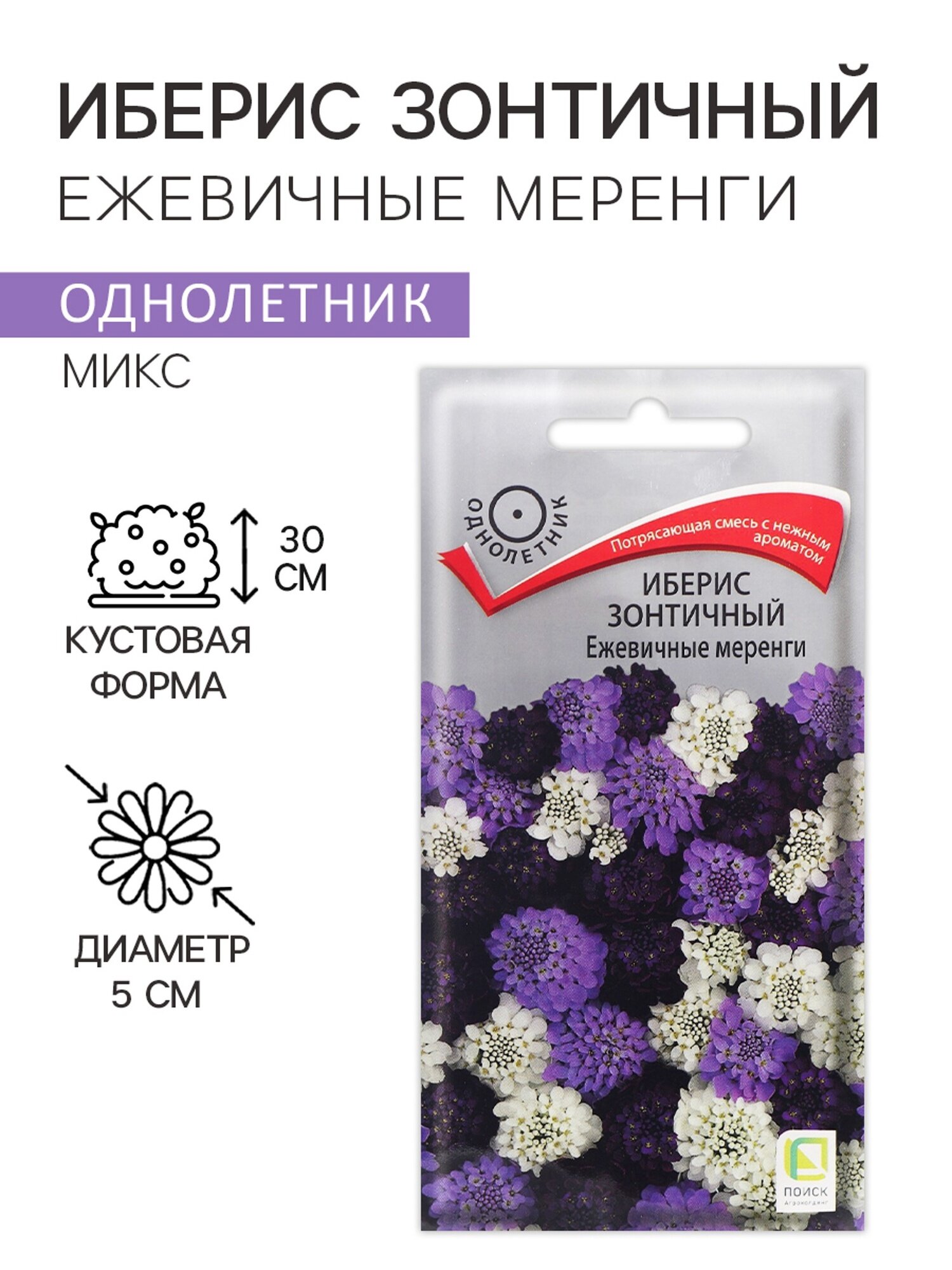 Семена цветов Иберис зонтичный 