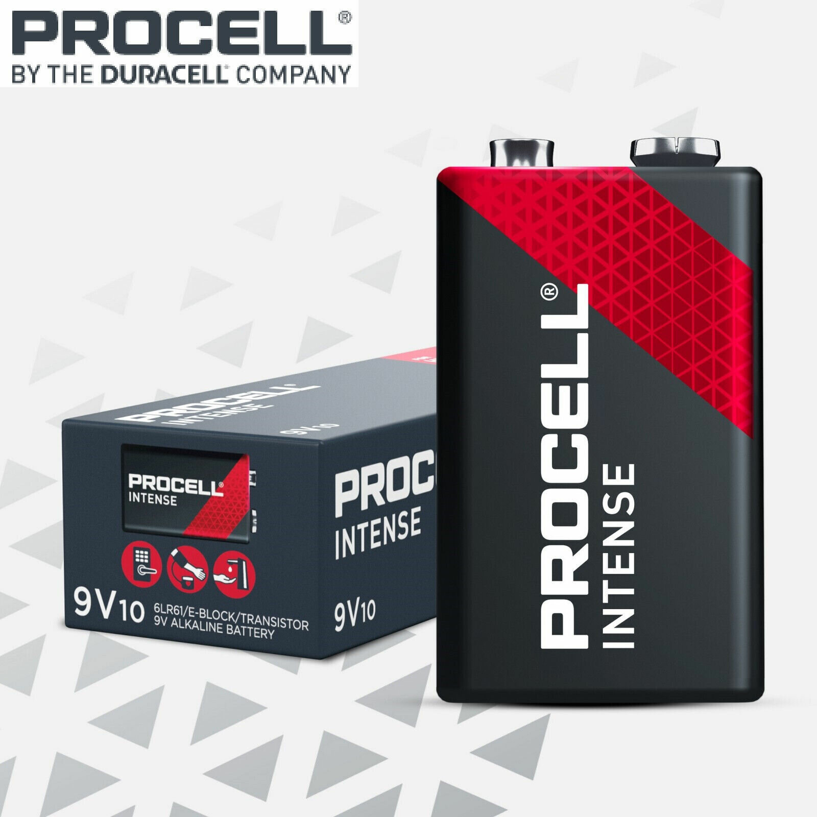 Элемент питания Duracell Procell Intense 6LR61 (крона) (10шт. в упаковке) NEW