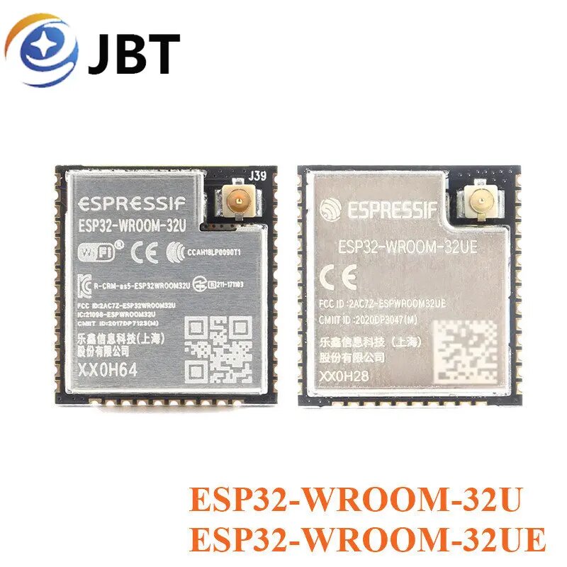 ESP32-WROOM-32U ESP32-WROOM-32UE 4 МБ 8 МБ 16 МБ ESP32 WROOM 32U 32UE WiFi Беспроводной Bluetooth-совместимый двухрежимный модуль MCU IOT, WROOM-32UE-N8