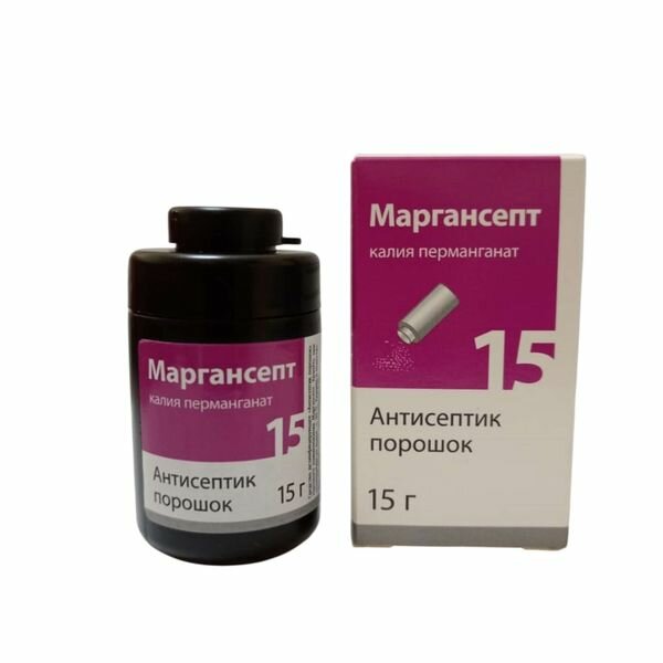 Порошок антисептик Маргансепт банка с дозатором 15г