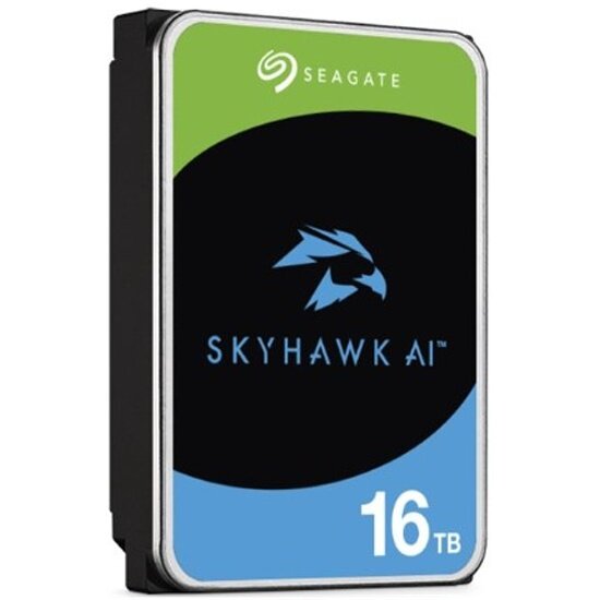 Жесткий диск Seagate 3.5" SkyHawk AI 16 ТБ, SATA 6Gb/s, 512 Mb, 7200rpm Helium CMR (ST16000VE004)