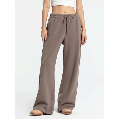 фото Брюки streetbeat pant wide leg, размер xs, коричневый